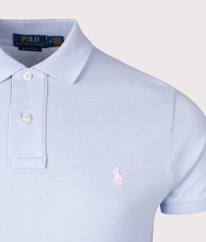 Custom Slim Fit Mesh Polo Shirt