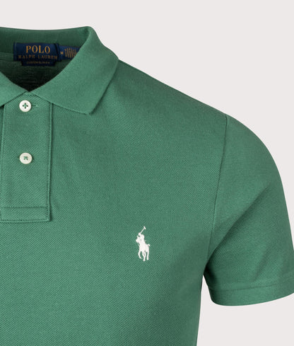 Custom Slim Fit Mesh Polo Shirt