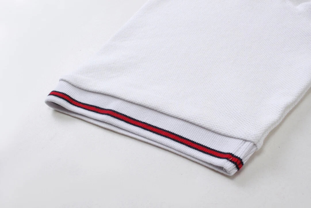 250313 New simple color matching lapel POLO