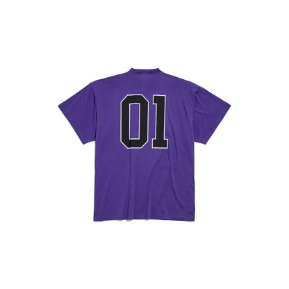MEN'S BASKETBALL SERIES - OVERSIZED T-SHIRT IN DEEP PURPLE