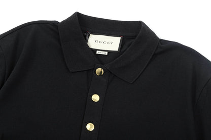 250408 New high-quality letter webbing POLO shirt