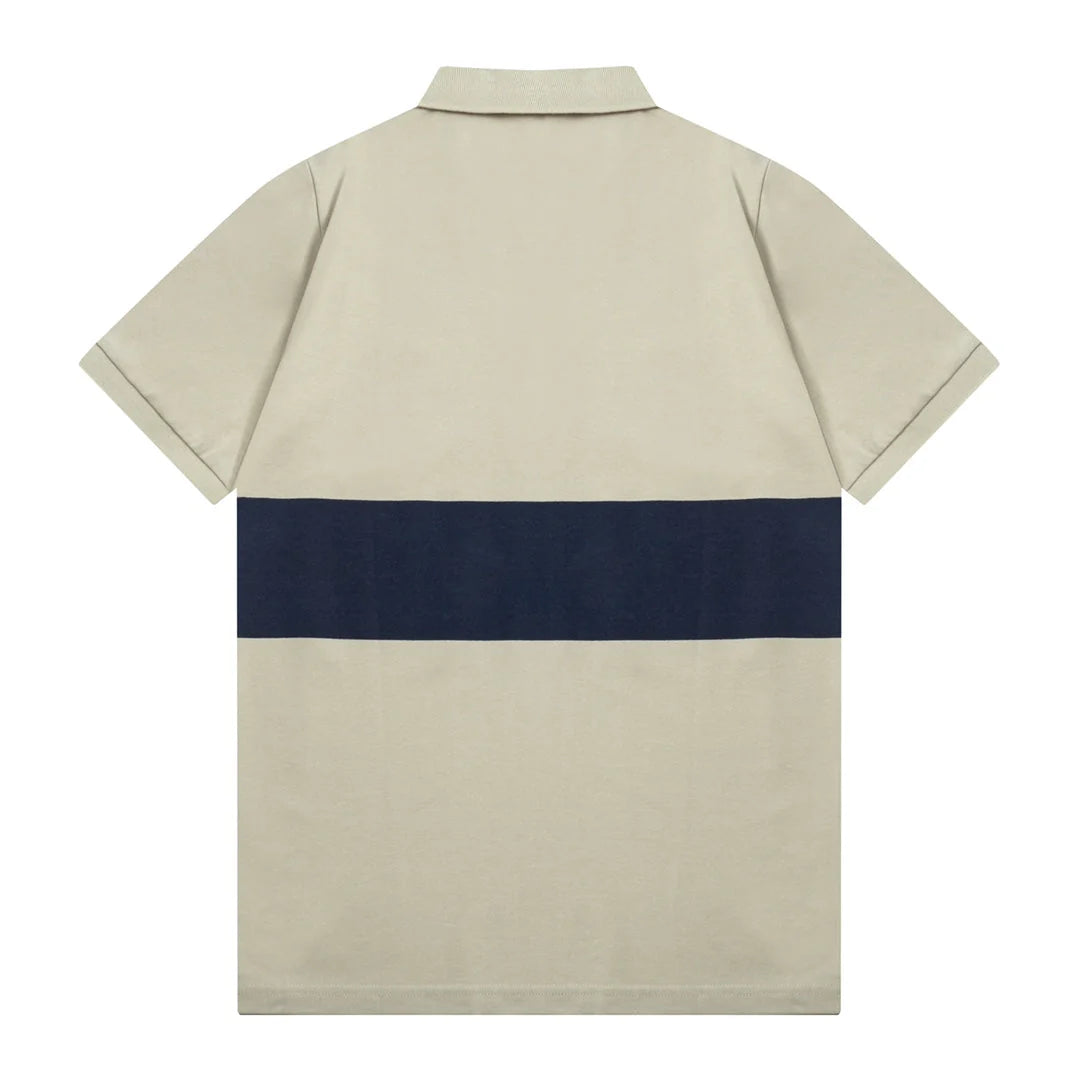 1211 New printed patchwork Polo shirt