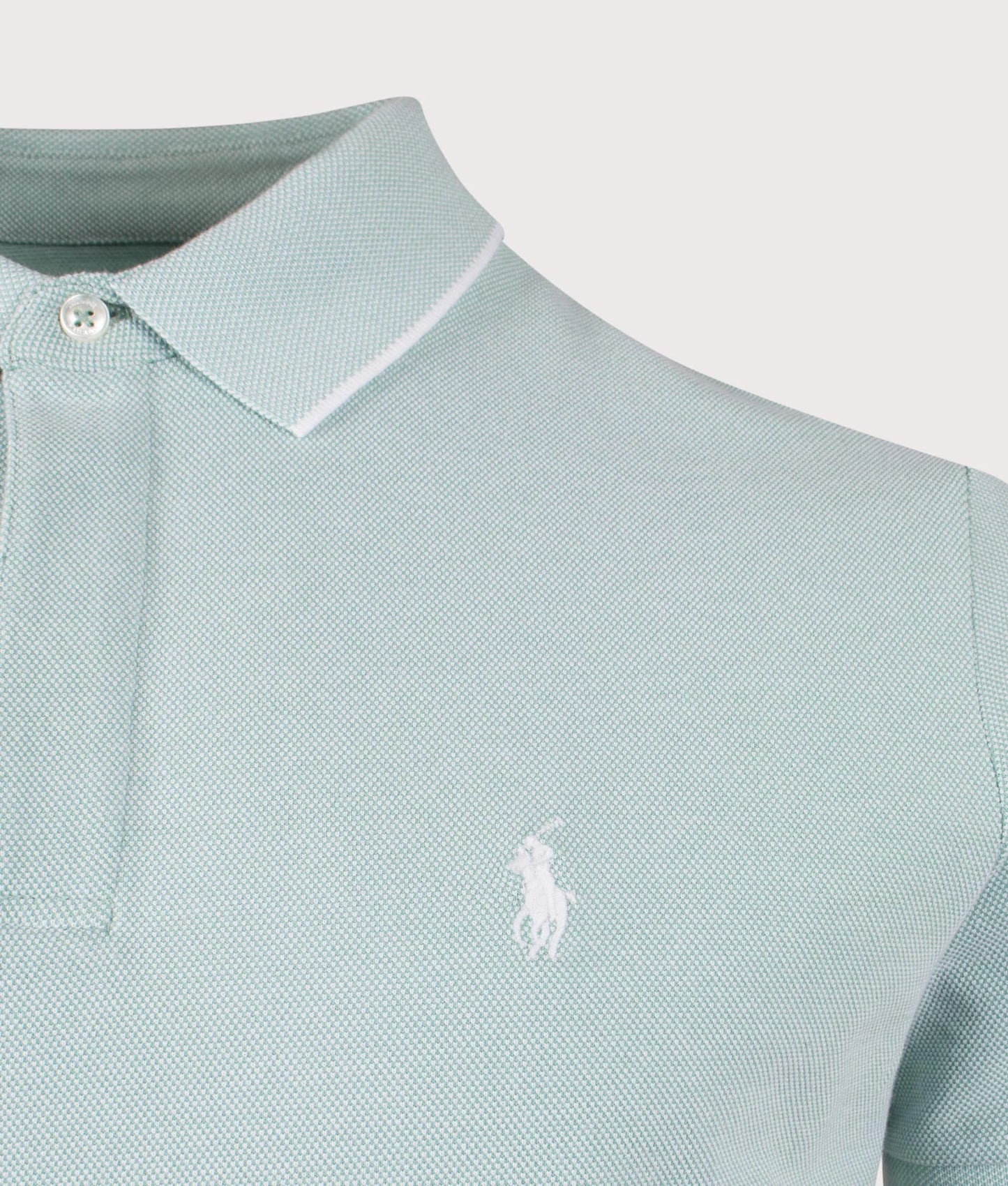 Custom Slim Fit Stretch Oxford Mesh Polo Shirt