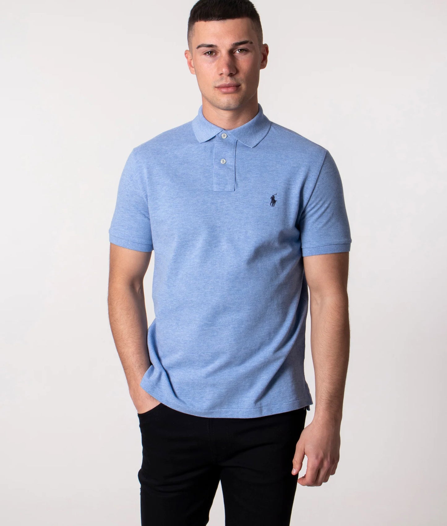 Custom Slim Fit Mesh Polo Shirt