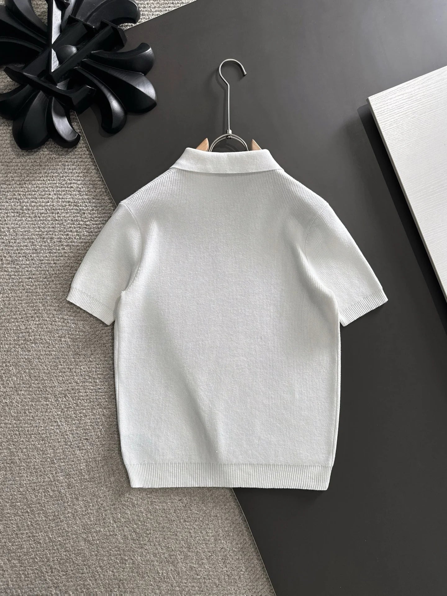 260511 New high-quality combed cotton yarn knitted polo shirt