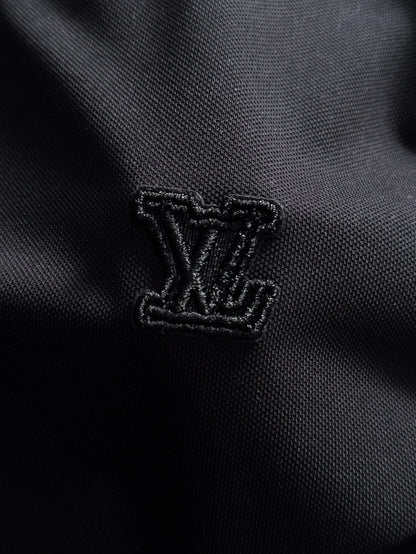 260511 New high-quality embroidered neckline jacquard patchwork design Polo shirt