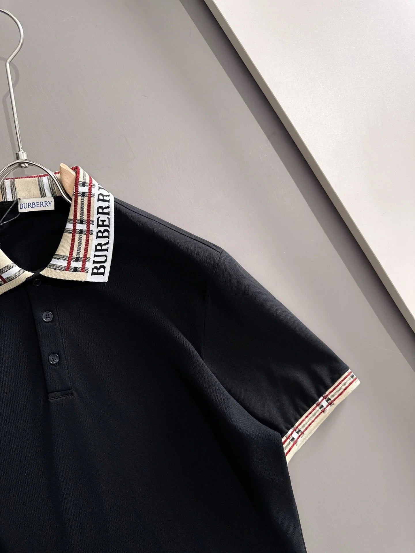 260511 New high-quality embroidered neckline jacquard patchwork design Polo shirt