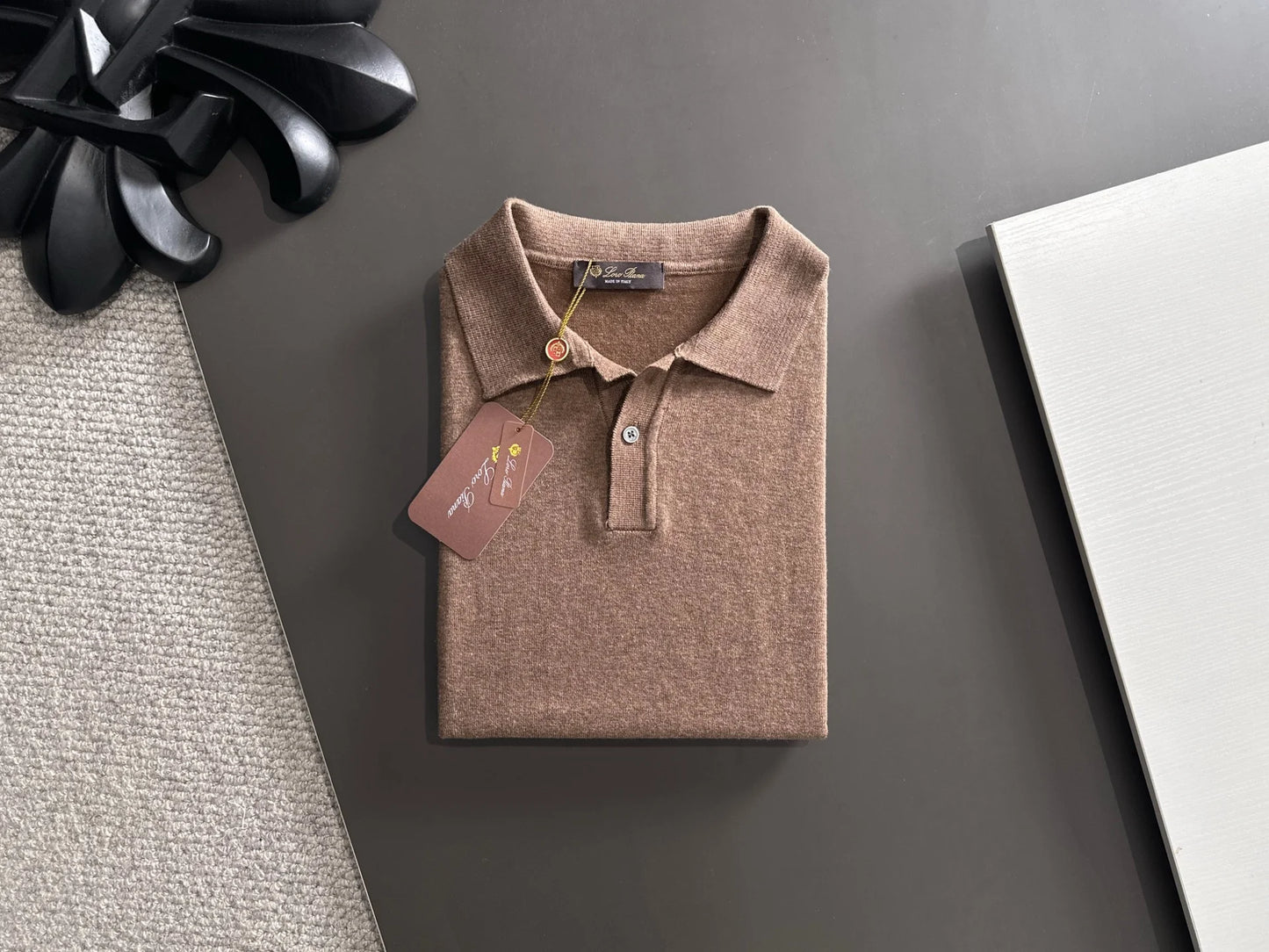 260511 New high-quality combed cotton yarn knitted polo shirt