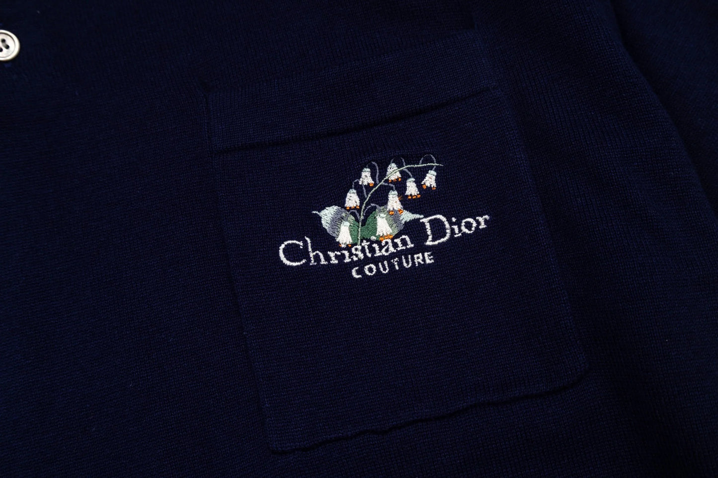 260323 New top-quality, flawlessly crafted bellflower embroidery wool-polyester POLO