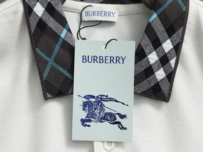 260113 New high-quality classic check-patterned woven collar polo