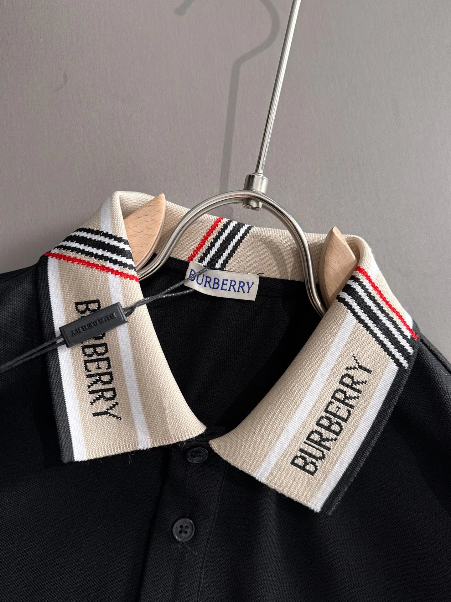 260511 New high-quality embroidered neckline jacquard patchwork design Polo shirt