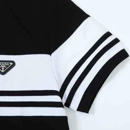 260415 New high-quality gradient collar polo shirt