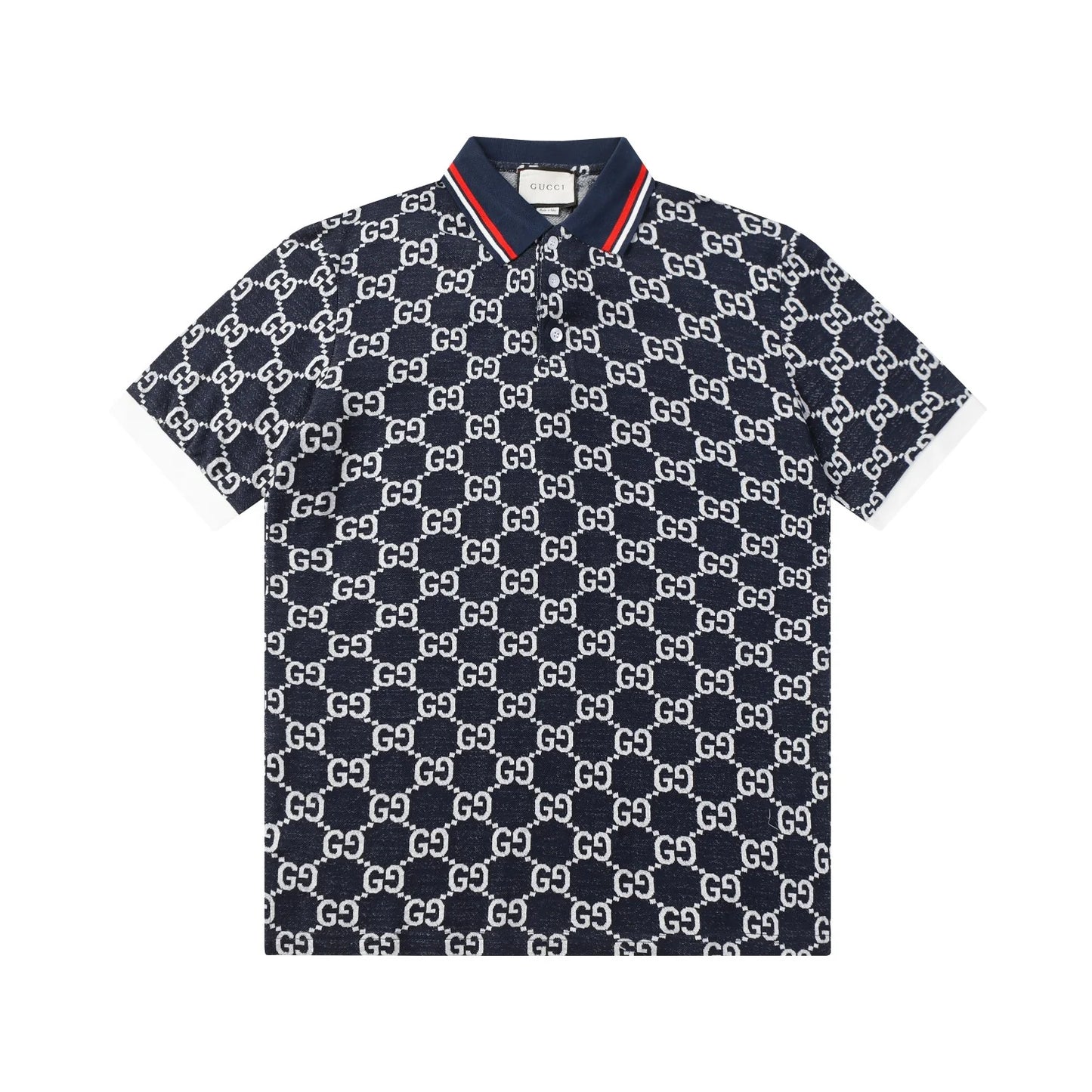 260421 New high-quality knitted jacquard lettered Polo shirt