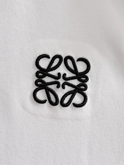 260511 New high-quality embroidered neckline jacquard patchwork design Polo shirt