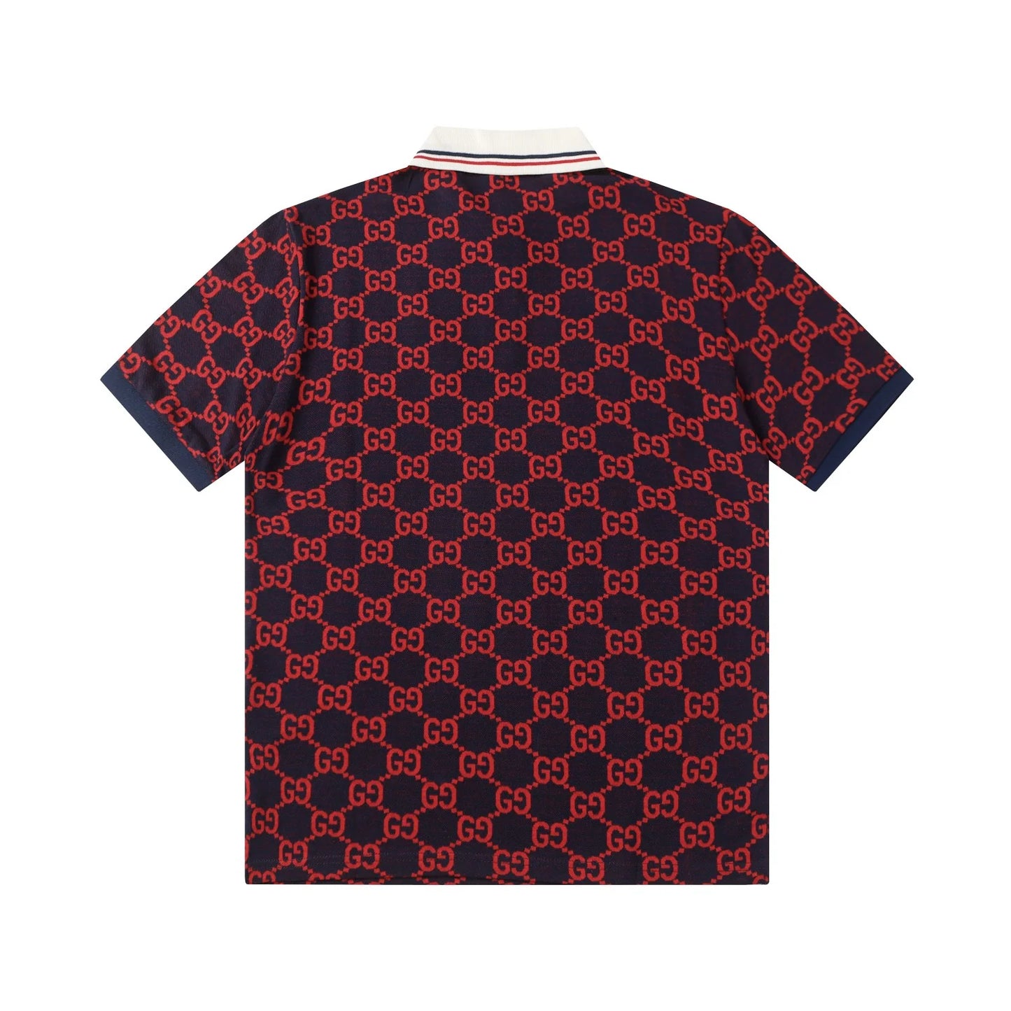 260421 New high-quality knitted jacquard lettered Polo shirt