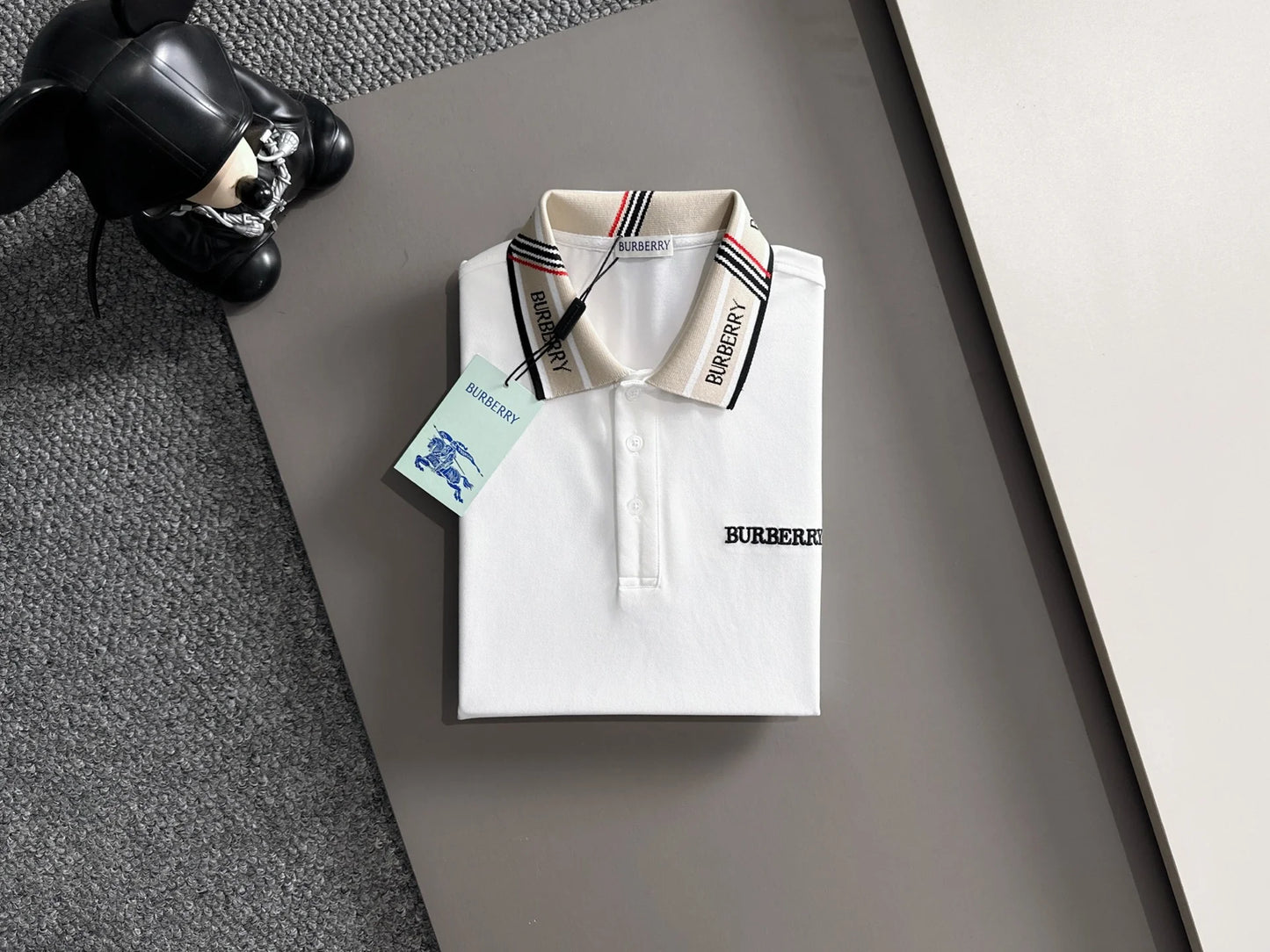 260511 New high-quality embroidered neckline jacquard patchwork design Polo shirt