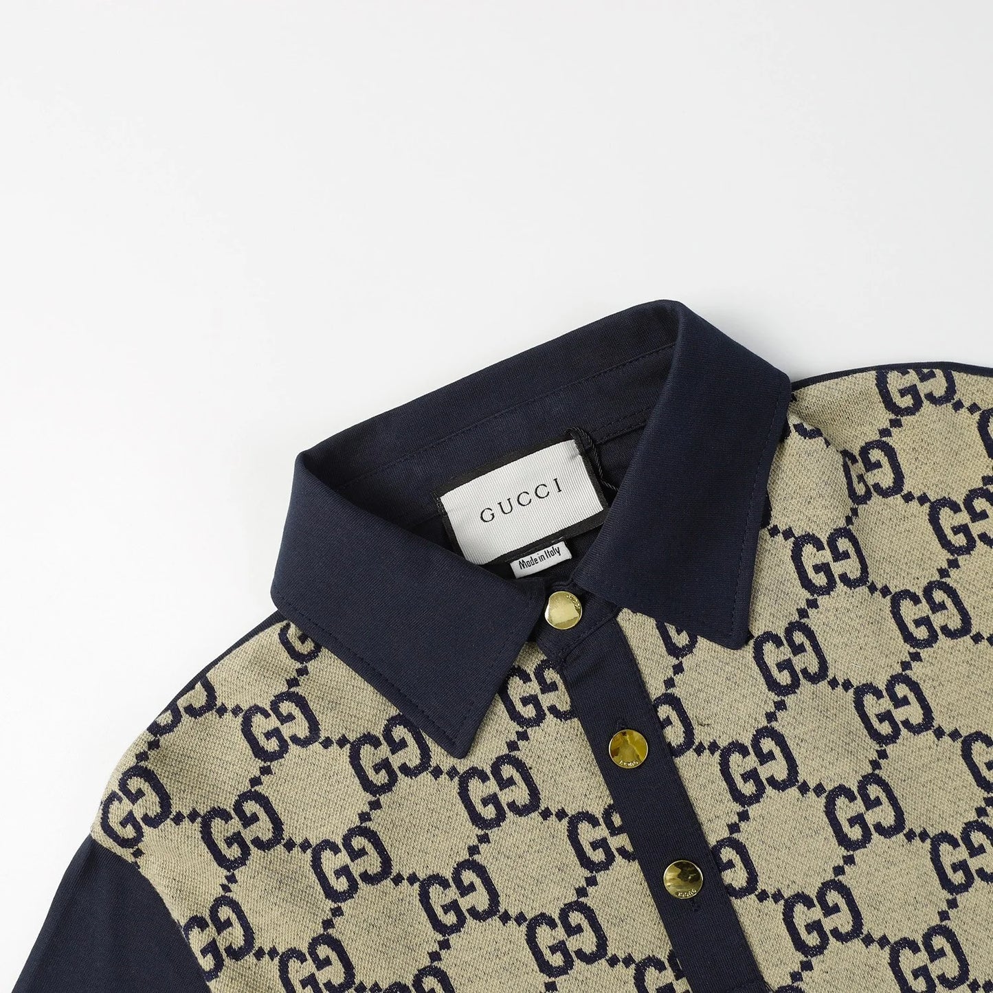 260421 New high-quality knitted jacquard lettered Polo shirt