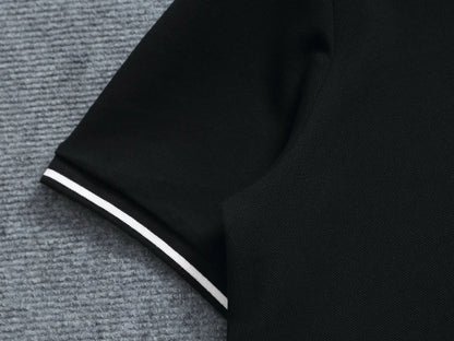 260415 New high-quality color-matched small icon polo shirt